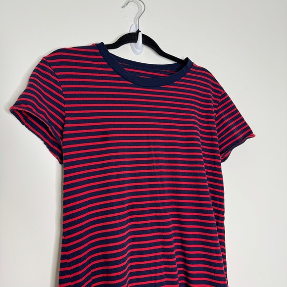 Frank & Eileen Striped Harper Midi Dress L Red Blue - Picture 4 of 10
